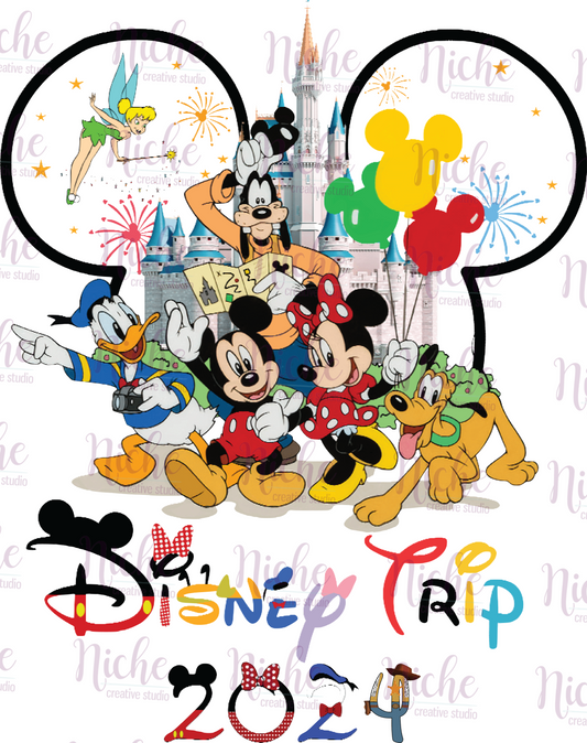 -DIS316 Disney Trip 2024 Decal
