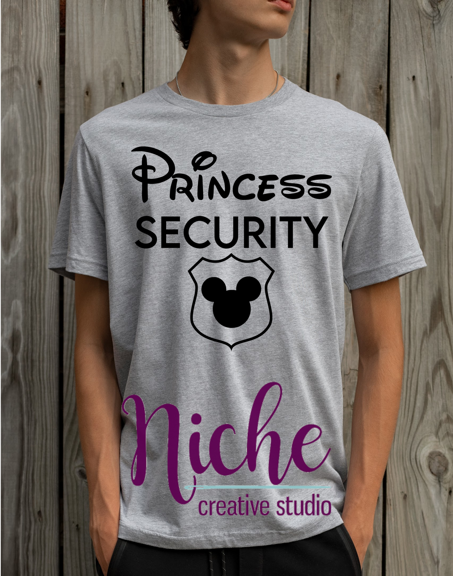 -DIS368 Princess Security Badge Decal
