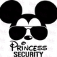-DIS371 Princess Security Decal
