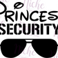 -DIS372 Princess Security Decal