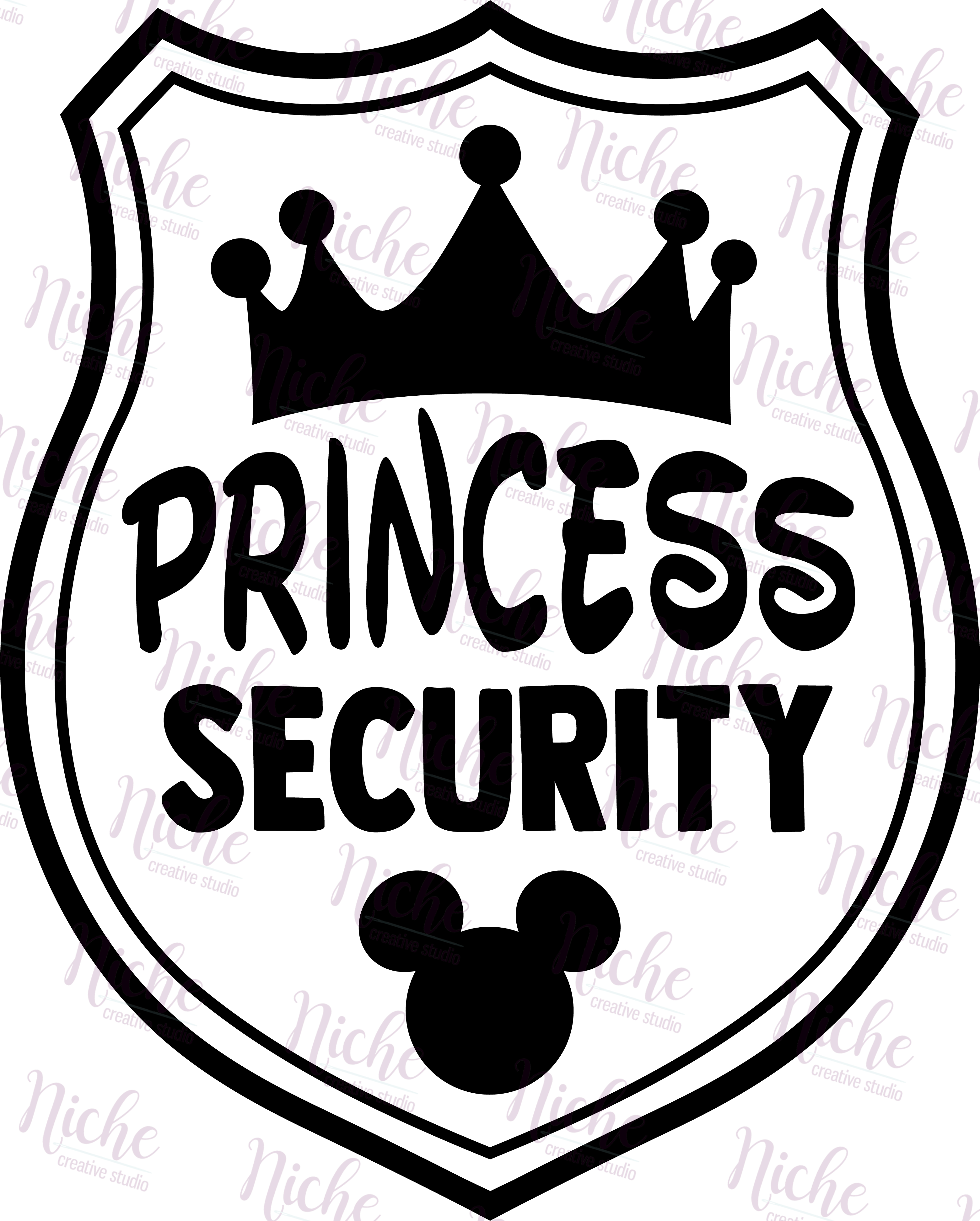 -DIS373 Princess Security Decal – Niche Creative Studio