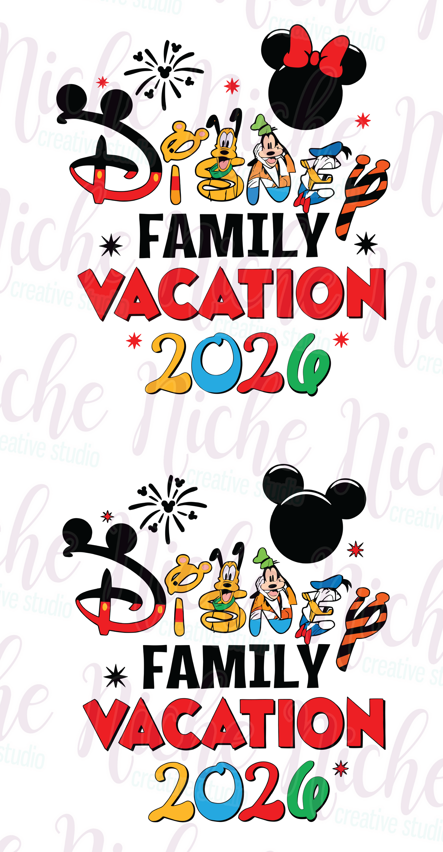 -DIS8230 Family Vacation Decal