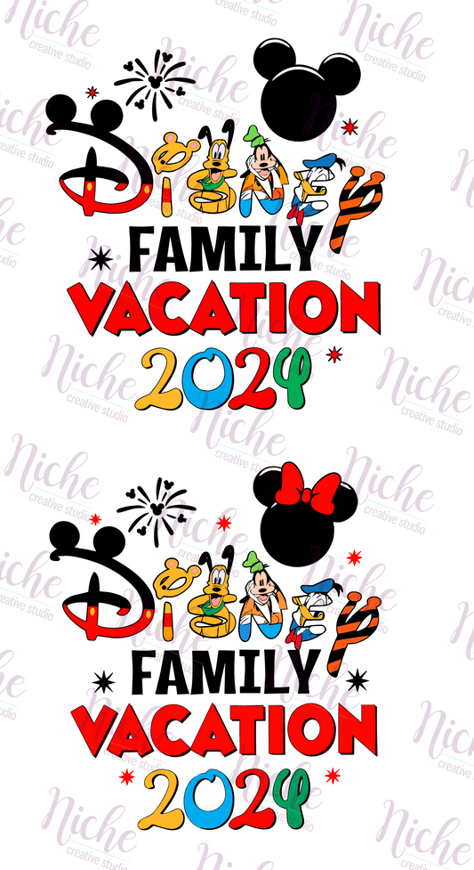 -DIS8230 Family Vacation Decal