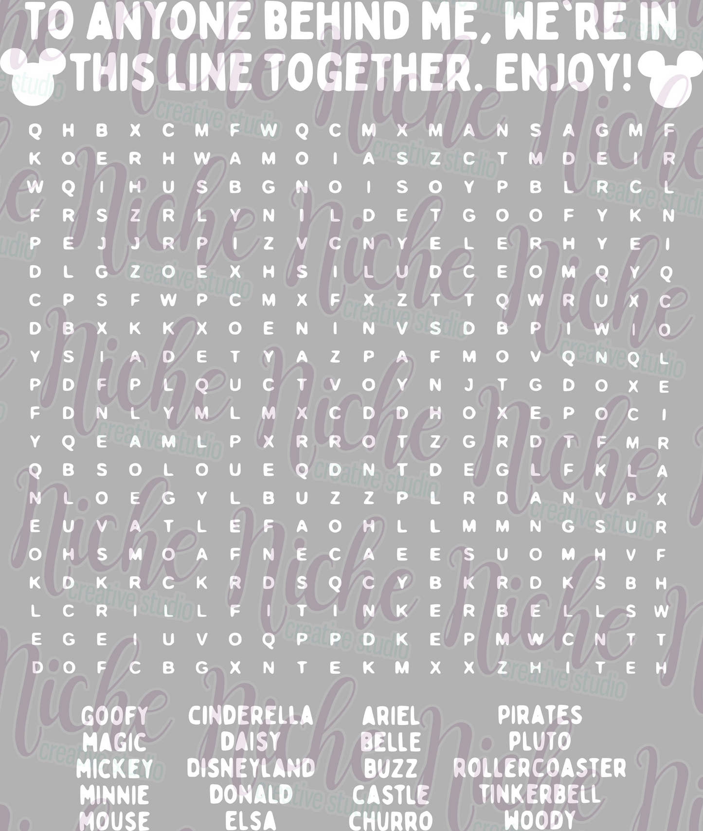 -DIS8613 Puzzle Back Decal