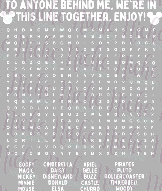 -DIS8613 Puzzle Back Decal