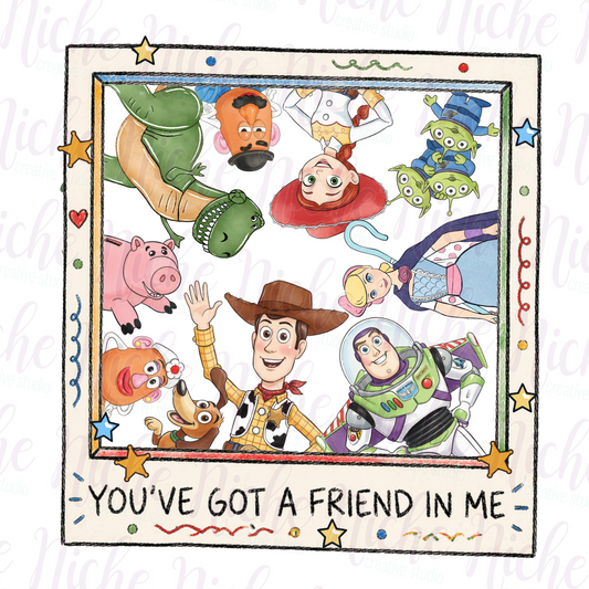 -DIS8620 You Got a Friend Decal