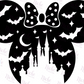 -DIS872 Castle Halloween Mouse Decal