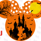 -DIS872 Castle Halloween Mouse Decal