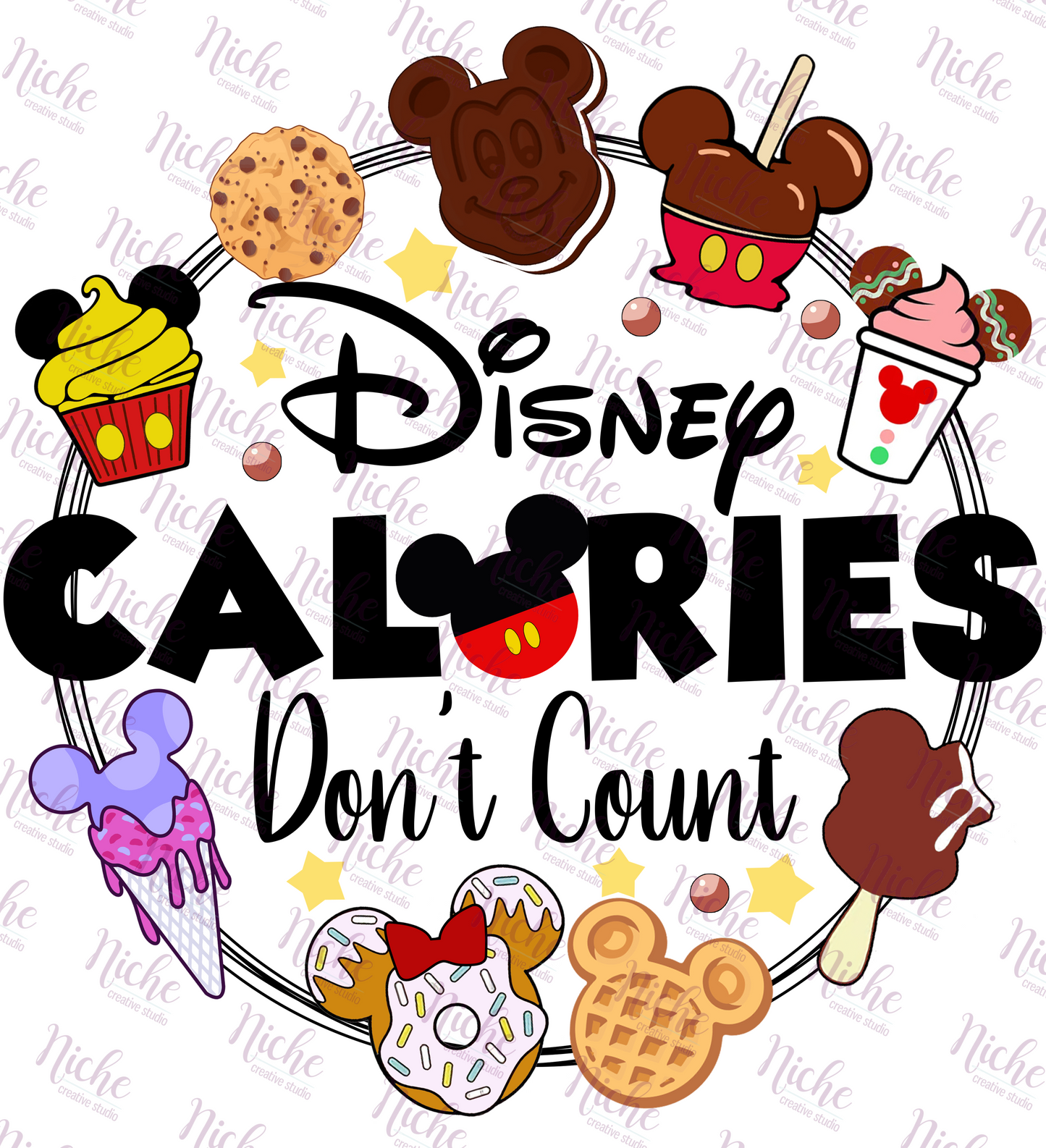 -DIS893 Dis Calories Don't Count Decal