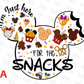 -DIS894 Here for the Snacks Decal