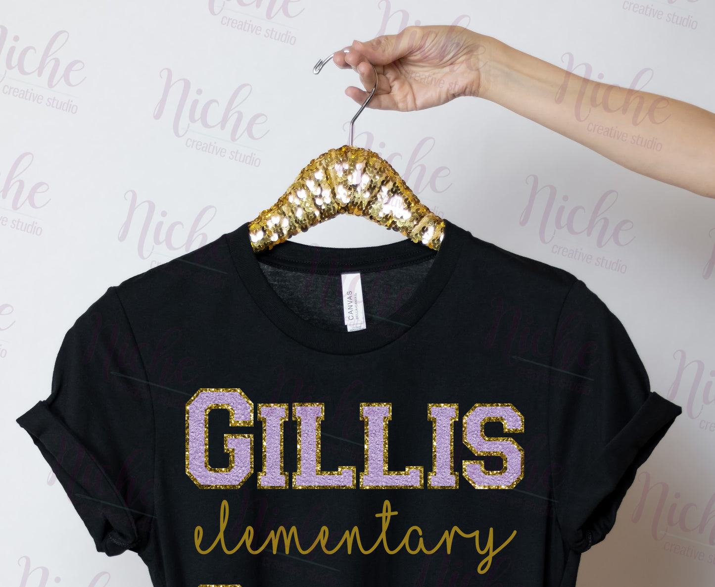 -DOO171 Gillis Elementary Purple Chenille Decal
