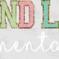 -DOO1824 Grand Lake Elem Faux Chenille Decal