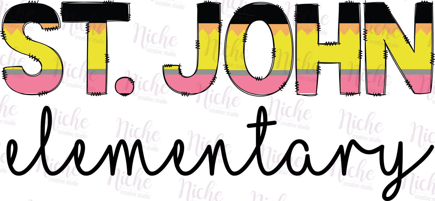 -DOO3331 St. John Pencil Decal