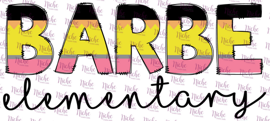 - DOO400 Pencil Barbe Elementary Decal