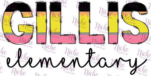 - DOO630 Gillis Elementary Pencil Decal