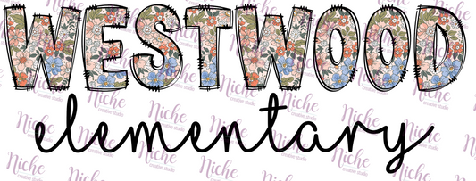 - DOO735 Retro Vintage Westwood Elementary Decal