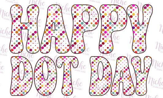 - DOT639 Happy Dot Day Decal