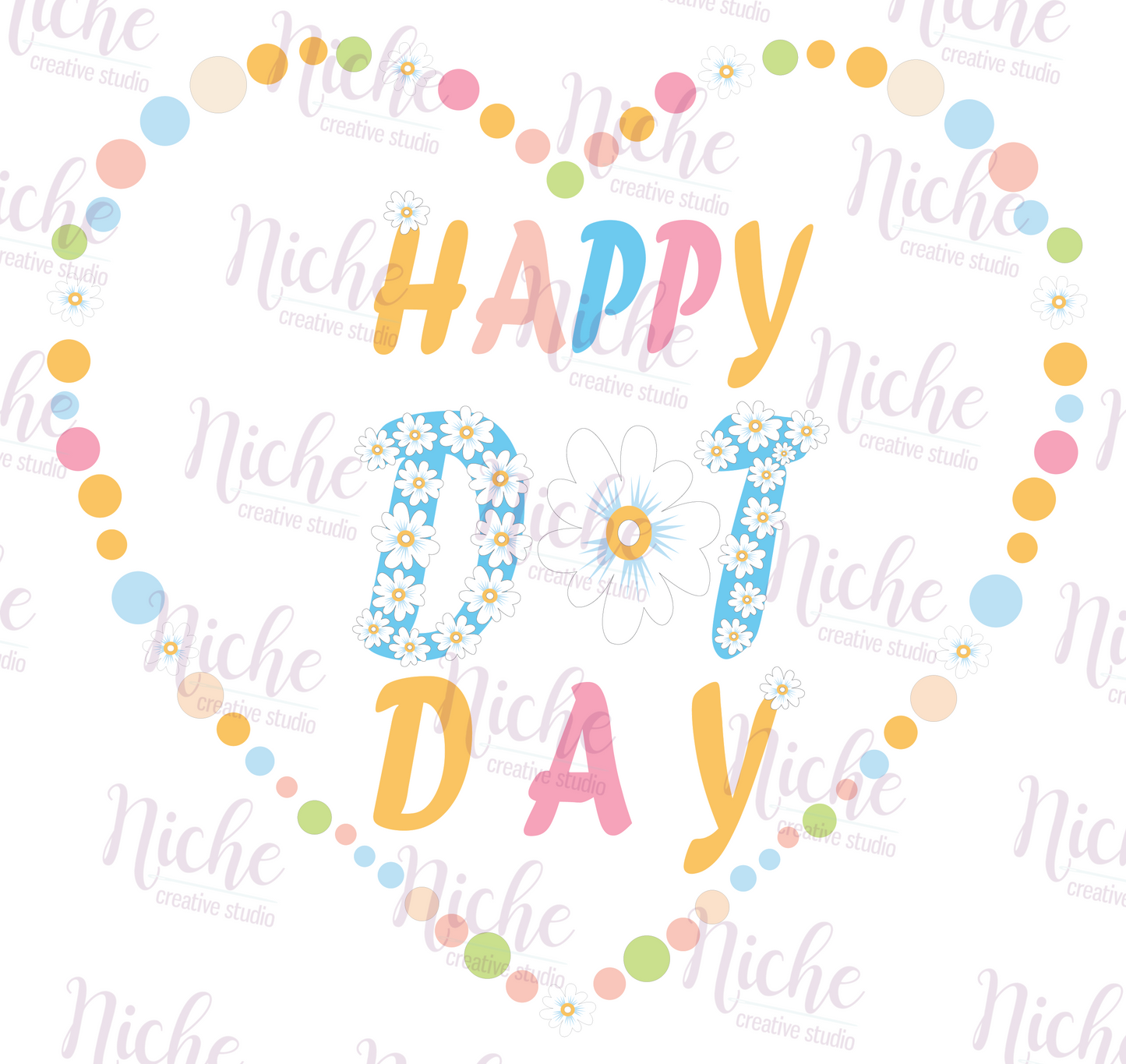 - DOT706 Happy Dot Day Decal