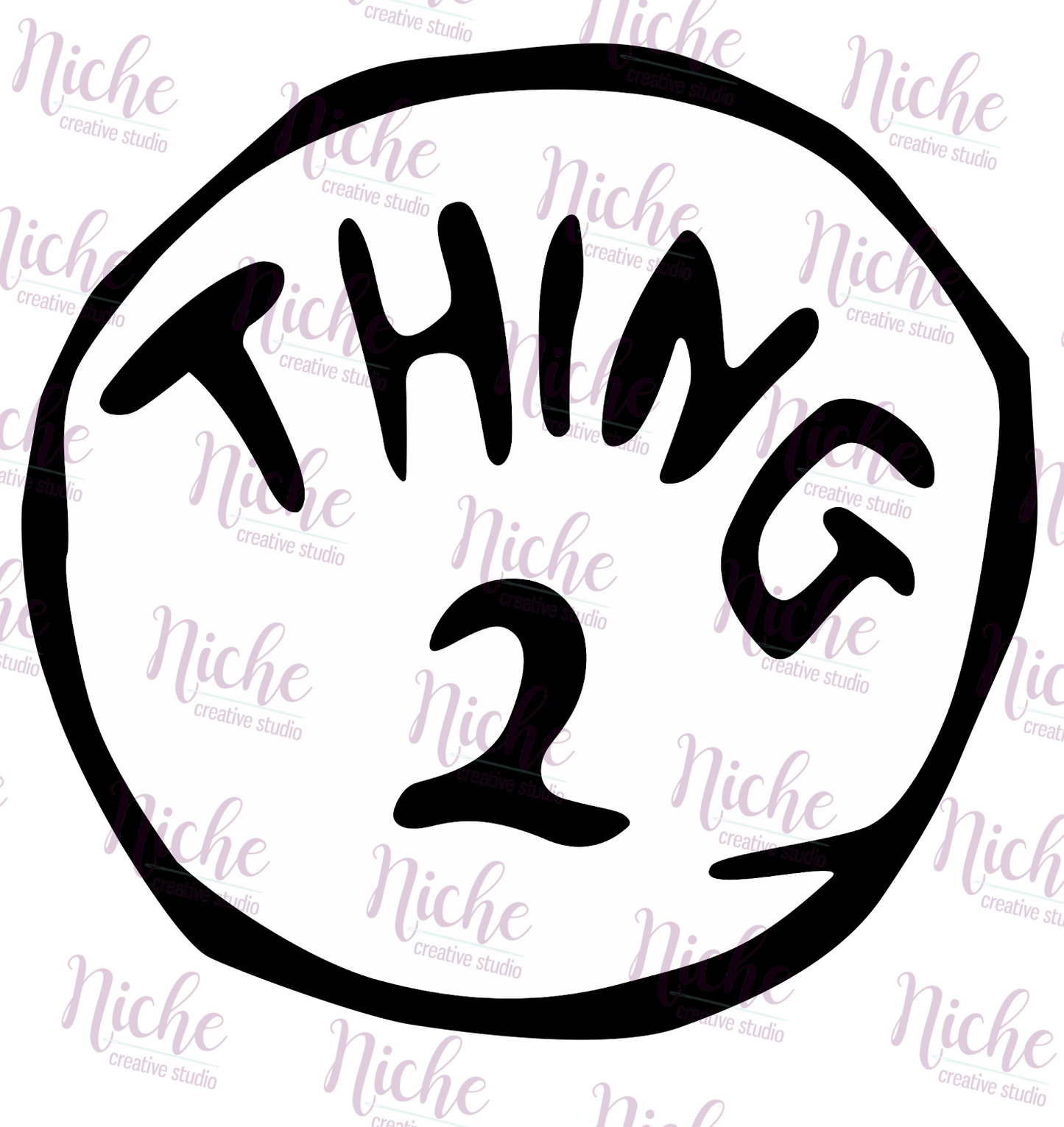 -DRS1025 Thing 1 and Thing 2 Decal