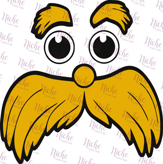 -DRS1083 Lorax Face Decal