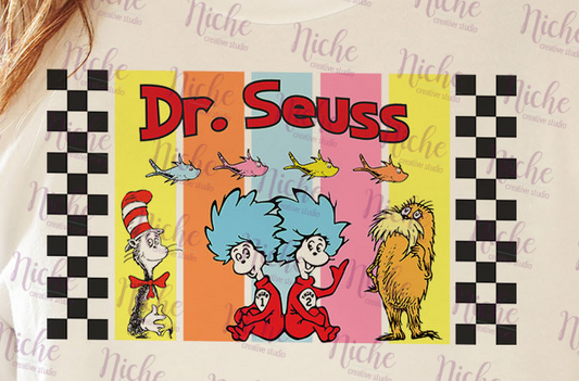 -DRS1084 Dr Seuss Stripes Decal