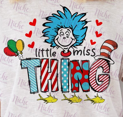 -DRS1087 Little Miss Thing Balloons Decal