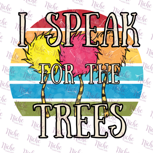 -DRS1124 I Speak for the Trees Decal