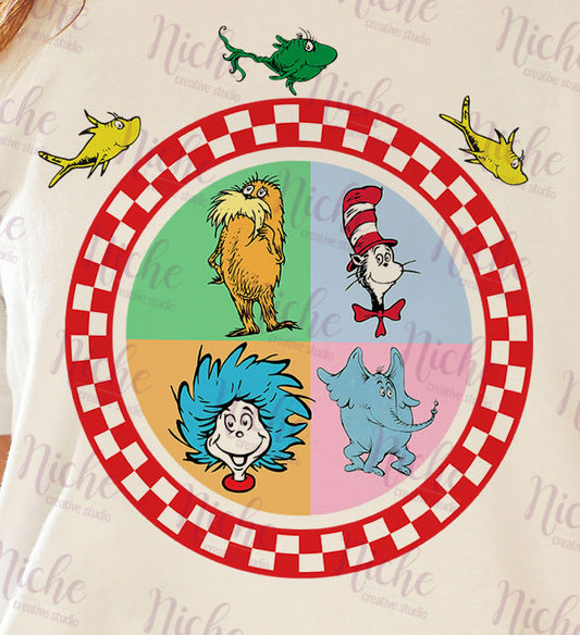 -DRS1130 Dr Seuss Red Circle Decal