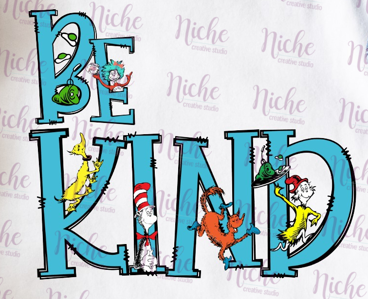 -DRS1345 Be Kind Dr Seuss Decal