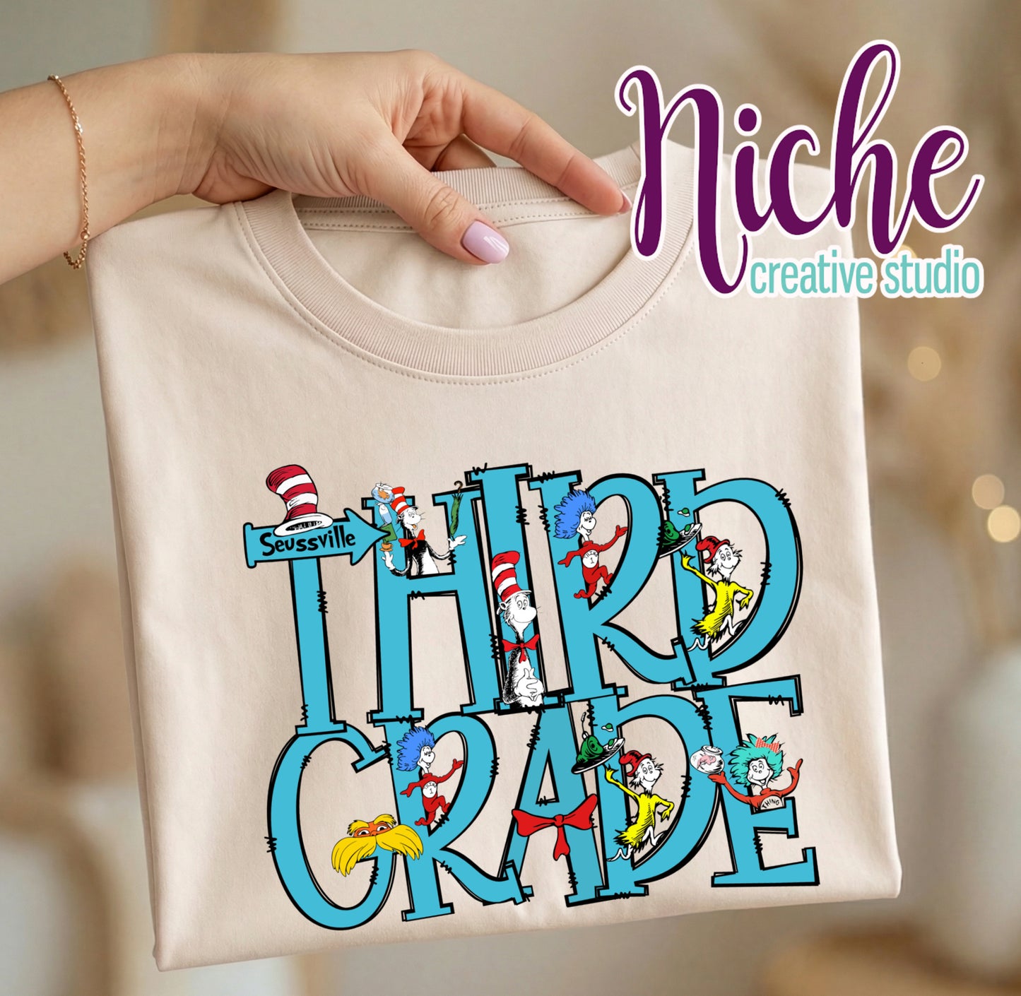 -DRS8000 Dr Seuss Grade Levels Decal