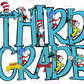 -DRS1353 Third Grade Dr Seuss Decal