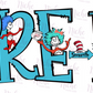 -DRS1356 Pre-K Dr Seuss Decal