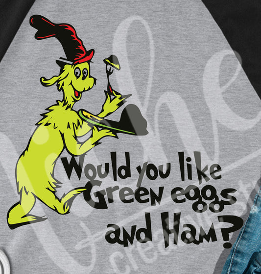 -DRS1382 Green, Eggs, and Ham Decal