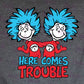 -DRS1385 Here Comes Trouble Decal