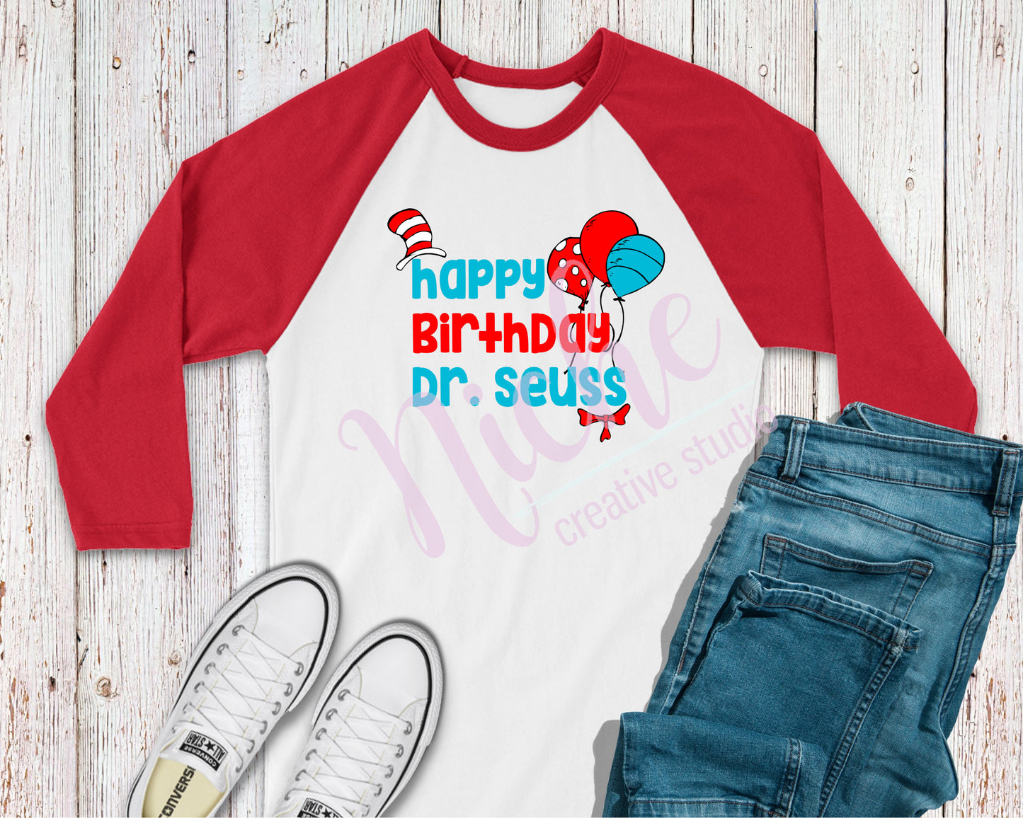 -DRS1386 Happy Birthday Dr Seuss Decal