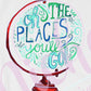 -DRS1387 Oh the Places Globe Decal