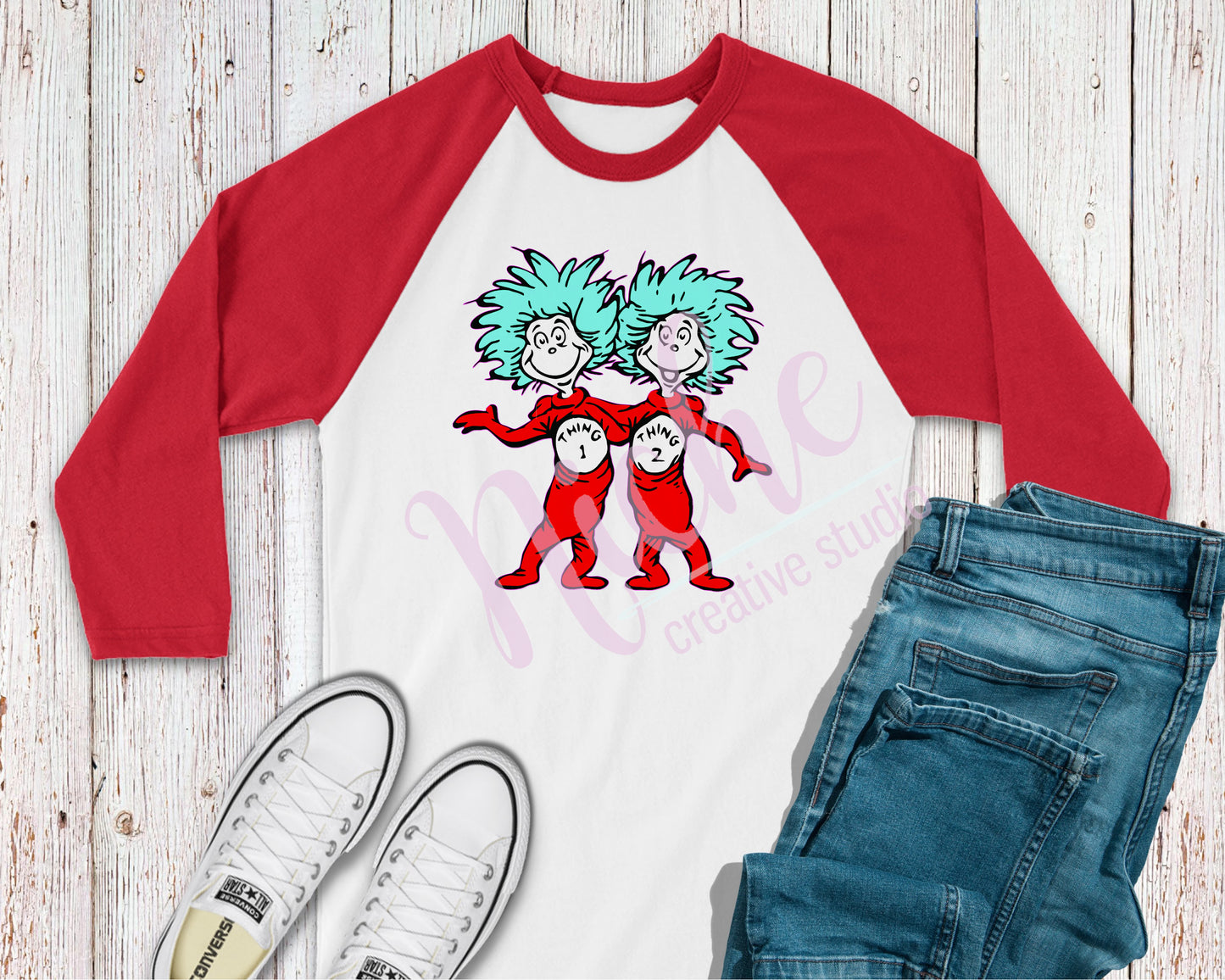 -DRS1389 Thing 1 and Thing 2 Decal