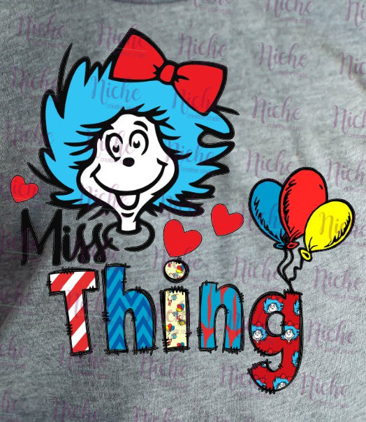 -DRS1398 Miss Thing Balloons Decal