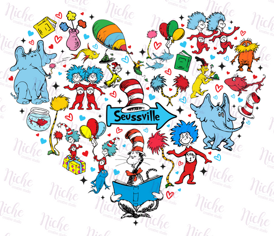 -DRS1562 Seuss Heart Decal