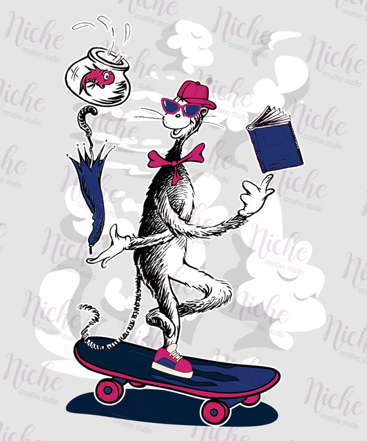 -DRS1571 Seuss Skateboard Decal