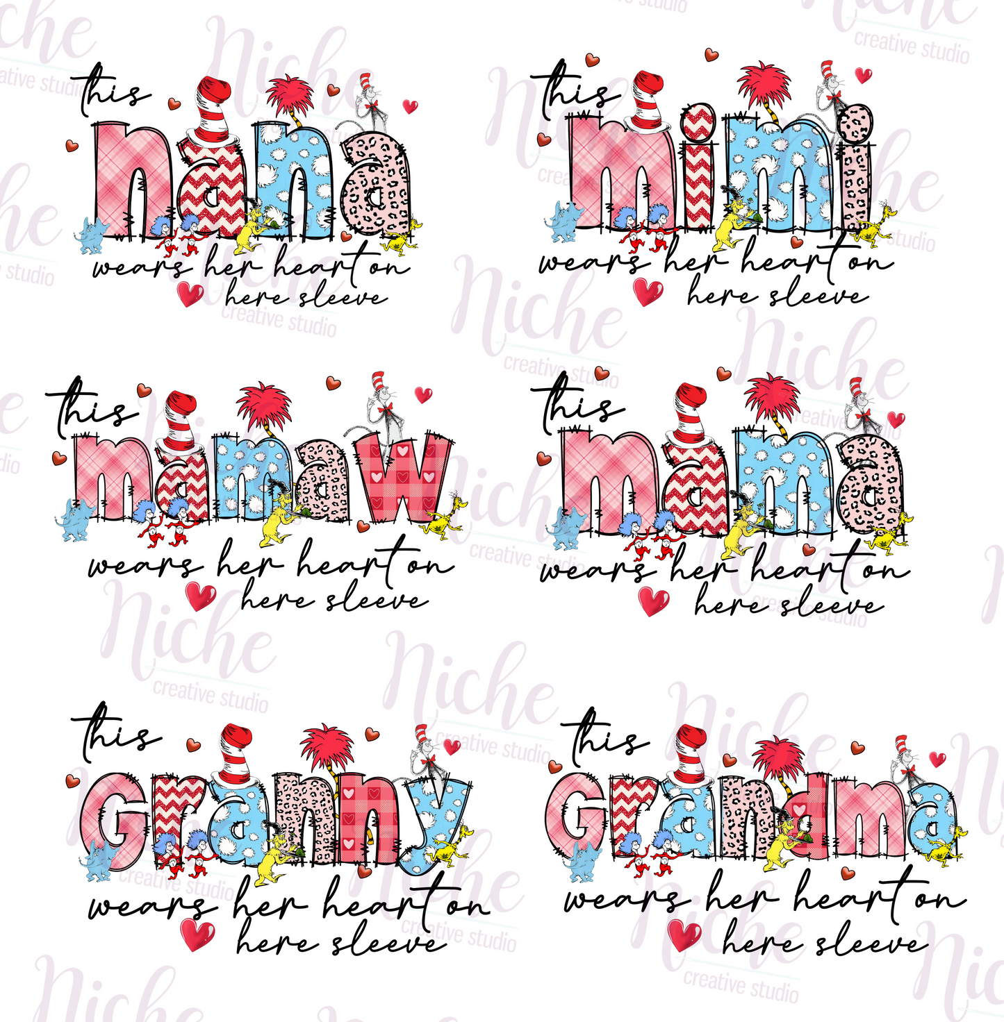 -DRS1580 Heart on Sleeve Decal