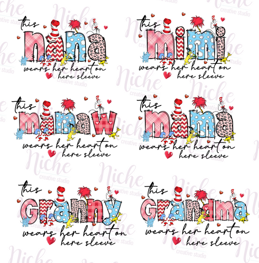 -DRS1580 Heart on Sleeve Decal