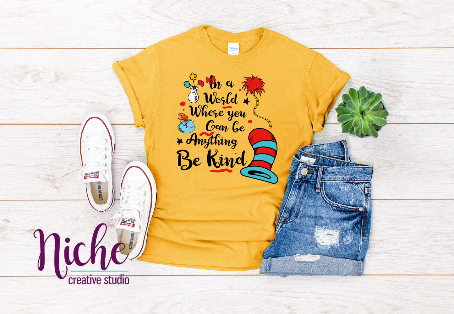 -DRS1596 In a World, Be Kind Decal