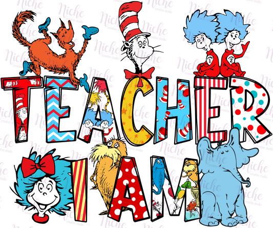 -DRS1622 Teacher I Am Decal