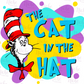 -DRS1627 Cat in the Hat Watercolor Decal
