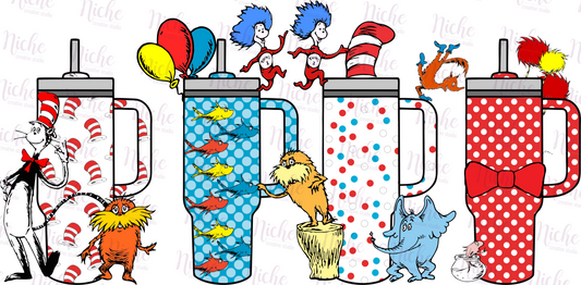 -DRS1632 Seuss Stanley Tumblers Decal