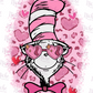 -DRS1645 Cat in the Hat Hearts Decal