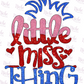 -DRS1648 Little Miss Thing Decal