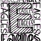 - EAG493 Eagle Typography Decal