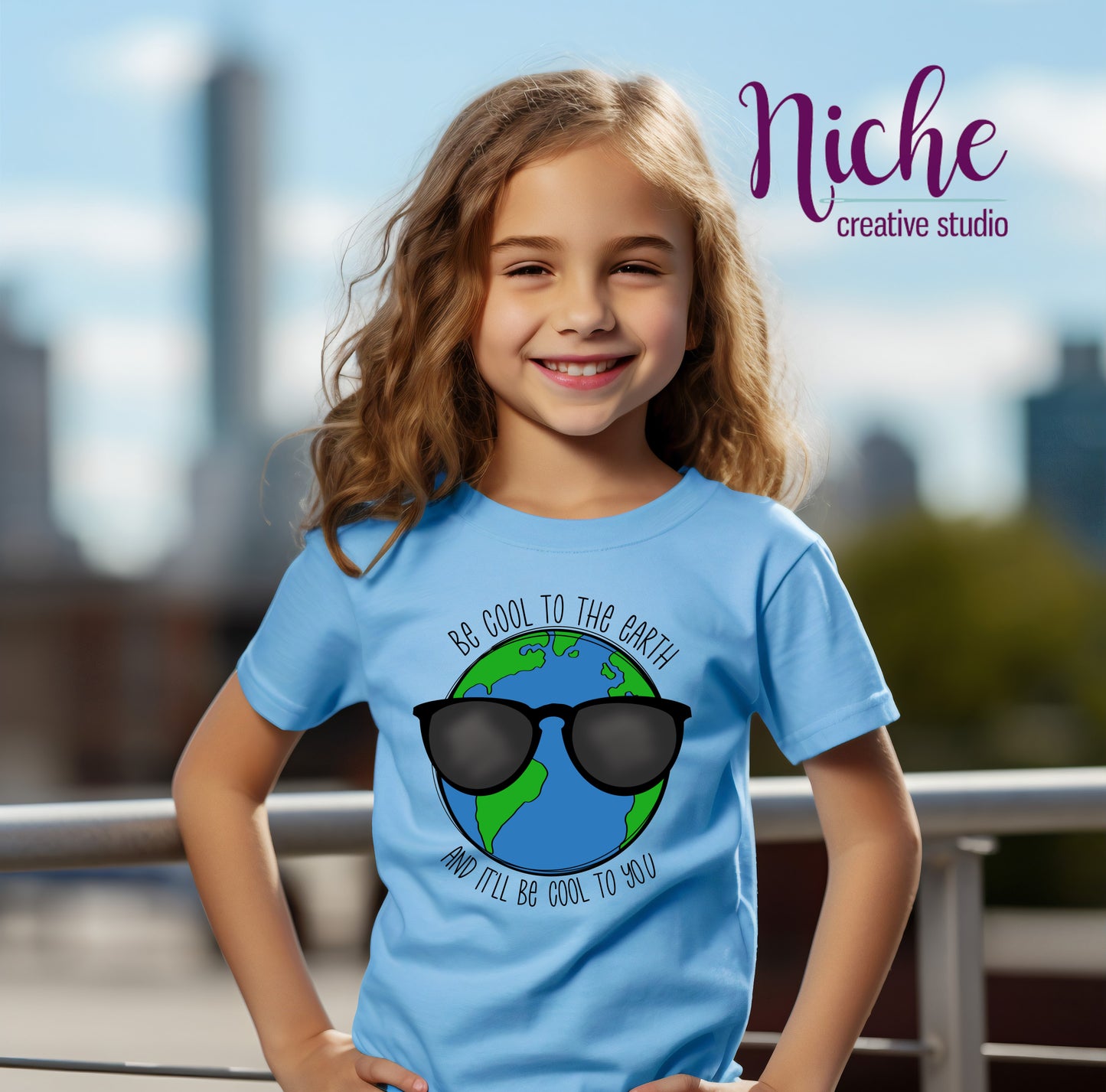 -EAR2896 Be Cool Earth Decal